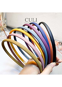 Băng đô cài tóc, Bờm cài tóc bản 1cm nhiều màu xinh xắn cho nữ - Culi accessories