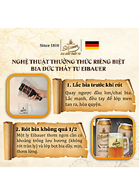 [BIA ĐỨC_SINCE 1810] Combo 2 Thùng Bia Tươi Thầy Tu EIBAUER HEFEWEIZEN HELL 5.2 ĐỘ - Bia Tươi Men Sống Thượng Hạng - Nhập Khẩu Chính Hãng