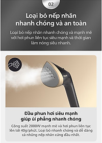 Bàn Ủi Hơi Nước Trụ Đứng Philips STE3170 /80 Có Cầu Ủi StyleBoard nghiêng, Premium (2000W) - Hàng Chính Hãng