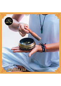 Bát hát Tây Tạng - chuông xoay thiền, tập yoga size 12.5cm