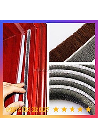 Cuộn 10m Nẹp chỉ giảm tiếng ồn cánh cửa, nẹp lông giảm thanh làm khít khe hở cánh cửa