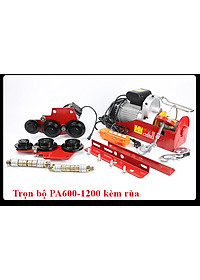 Bộ Tời Điện Kèm Rùa ABG PA600 (300/600Kg) 30 Mét - Giúp Máy Tời Treo Nâng Hạ Vật Nặng Dễ Dàng Trong Nhà Xưởng Công Nghiệp Và Đời Sống, Nâng Kéo Linh Hoạt, Hiệu Quả Cao - Hàng Chính Hãng
