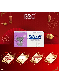 Giấy ăn Slisoft Trắng tự nhiên đa năng,khăn giấy rút thân thiện môi trường không chất tẩy trắng an toàn cho cả gia đình