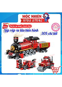 Đồ chơi xếp hình Qman 42101 - Tàu hỏa biến hình (305 mảnh ghép)