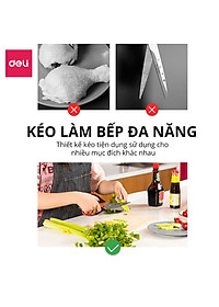 Kéo nhà bếp DELI 22.5cm - Màu đỏ 77770