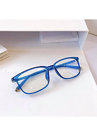 Kính mắt vuông nhựa siêu dẻo, siêu nhẹ cho Nam và Nữ (Xanh)