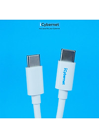 Cáp sạc siêu nhanh PD 100W iCybernet IC-1004 C to C chiều dài 1,2m - Hàng chính hãng