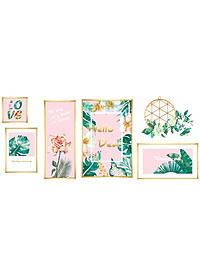 Sticker Decal dán tường Decal dán kính 3D Mẫu Hello Dear Zooyoo QR9078