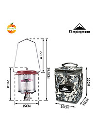 Đèn gas 2 bấc dã ngoại Campingmoon T-8