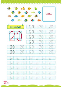 Sách Cùng Khủng Long Học Nét Cơ Bản Quyển 2 (Chữ Số Đầu Tiên) Bé Gái