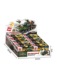 Đồ chơi lắp ghép XE Tank 8 trong 1 với hơn 313 chi tiết Bằng nhựa ABS an toàn