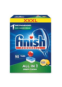 Viên rửa bát Finish All in one 90 viên hương chanh