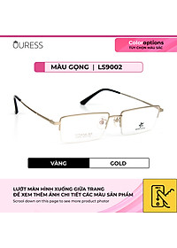 Gọng kính titanium LS9002 nửa khung thời trang nam cao cấp siêu nhẹ siêu bền OURESS