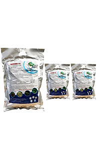 Combo 3 gói Men vi sinh xử lý nước ao hồ Cá Tôm - LASACHU. Làm trong nước, sạch nhớt đáy. Khử mùi hôi, chặn khí độc (NH3, N, NO2, H2S). Ức chế vi khuẩn gây hại. HSD: 2 năm