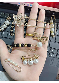 SET 13 KIM BĂNG GHIM CÀI QUẦN ÁO, THU NHỎ EO, CÀI KHĂN MŨ SANG CHẢNH
