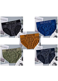 Bộ 5 quần lót nam tam giác cao cấp Nhật Bản - Cạp dệt liền - Không hằn da - Quần sịp xì nam phù hợp với mọi vóc dáng