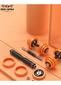 Bộ Tạ Tay Tháo Lắp 30kg Đa Năng FED730 Nhập Khẩu Chất Liệu Gang Mạ Niken