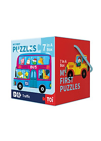 Bộ xếp hình cho bé mới làm quen MY FIRST PUZZLES của hãng MIDEER TOI WORLD - phù hợp bé từ 2 tuổi trở lên nhiều chủ đề