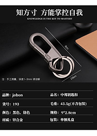 Móc khóa xe máy ô tô xe hơi Jobon có chốt móc đĩa quần, nước sơn cao cấp, thép inox không gỉ JB-193