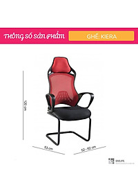 Ghế phòng net chân quỳ có tựa đầu SMLIFE Kiera