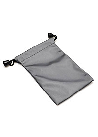 Túi rút đựng tai nghe cáp sạc 15x10 cm (Xám đen) - Hàng chính hãng