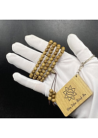 Vòng tay trầm hương tràng 108 hạt Tốc SƠN MỘC HƯƠNG tặng 1 mốc khóa SMH