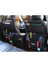 Túi da đựng đồ đa năng treo sau ghế Ô tô, Xe hơi – Tích hợp bàn ăn tiện lợi
