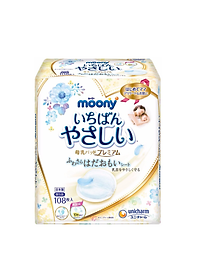 Miếng lót thấm sữa Moony (108 miếng/hộp) - Nhập khẩu từ Nhật Bản