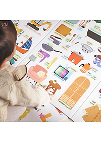 Bảng gấp thông thái - My First Learning chart (Dành cho bé từ 1 tuổi) - Lalala Baby