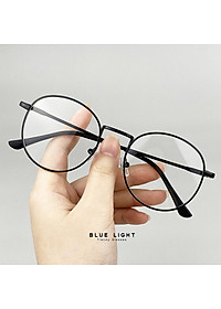 Kính Giả Cận, Gọng Kính Cận Nam Nữ Mắt Tròn Gọng Đen Không Độ Hàn Quốc - BLUE LIGHT SHOP