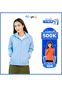 Áo Khoác Gió Nữ YODY 3C Plus cao cấp 2 lớp Cản gió, Cản bụi, Chống ngấm nước AKN5040