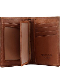 Ví Nam Kiểu Đứng Sọc Ngang Huy Hoàng HT2138 (12.5 x 10 cm) - Da Bò