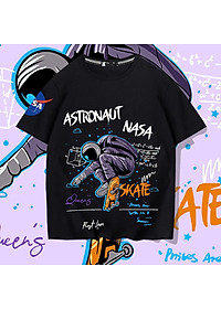 Áo thun nam nữ in hình phi hành gia phông unisex