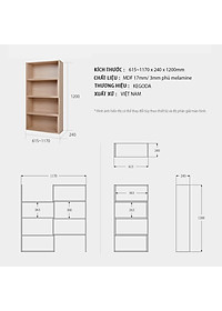 Giá Sách Có Thể Mở Rộng Thông Minh Thương Hiệu KEGODA KGD05