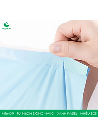 Combo 100 túi nilon gói hàng - túi niêm phong đóng hàng màu xanh pastel - NHIỀU KÍCH THƯỚC