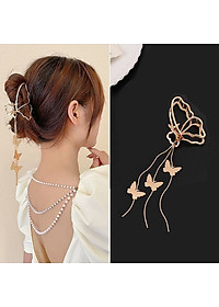 Kẹp tóc thả tua rua cánh bướm cặp càng cua trendy hot hit