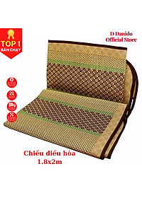Chiếu điều hòa sợi mây tre đan tổng hợp lót vải không dệt cao cấp hàng xuất khẩu 2 mặt giá rẻ 1m2 1m6 1m8 D Danido