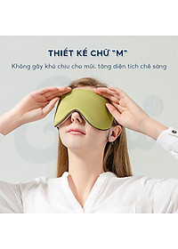 Bịt mắt ngủ lụa 2 mặt EMA, miếng che mắt ngủ cao cấp 2 mặt ấm mát có có quai đeo điều chỉnh