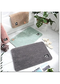 Thảm Lau Chân Nhà Tắm Phòng Khách Cao Cấp Chống Trượt Phần Lông Dày Tạo Cảm Giác Mềm Mại Thoải Mái Độ Bền Cao - Giao Màu Ngẫu Nhiên