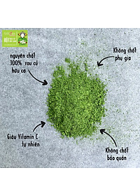 Bột cải bó xôi Dalahouse 60gr (mẫu mới gồm 20 tuýp tiện dụng)- Hữu cơ nguyên chất sấy lạnh - Đạt tiêu chuẩn Châu Âu