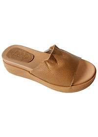 Dép Nữ Da Bò Thật BIGGBEN Cao 5 Phân DNQN55