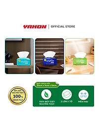 Khăn Giấy Lụa LET-GREEN | Bột Giấy Nguyên Thủy | 300 Tờ/Bao, 2 Lớp/Tờ