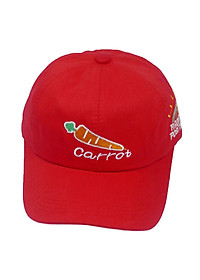 Mũ lưỡi trai Cà rốt & Cầu vồng dành cho cả nam và nữ, vải kaki bền chắc, khóa gài dễ tăng giảm - Hạnh Dương