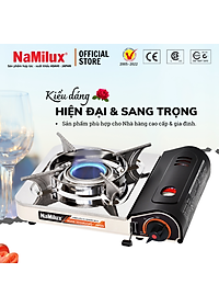 Bếp Gas Mini NaMilux NH-032PS│Đầu Đốt Cyclone│Tiết Kiệm Gas│Van Ngắt Gas An Toàn│Công Suất 2.4Kw │Hàng Chính Hãng