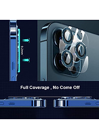 Bộ miếng dán kính cường lực bảo vệ Camera iPhone 12 Pro Max hiệu Wiwu Guard Lens Ring mang  lại khả năng chụp hình sắc nét full HD (độ cứng 9H, chống trầy, chống chụi & vân tay, bảo vệ toàn diện) - hàng nhập khẩu