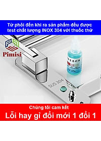 Giá treo khăn tắm dán tường Pimisi inox 304 dùng để treo quần áo - vắt khăn trong nhà vệ sinh - phụ kiện - đồ dùng gia đình dán bằng keo không khoan | hàng chính hãng