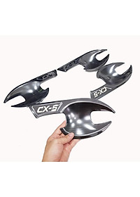 Bộ Ốp tay nắm cửa, Hõm cửa xe Mazda CX-5, CX5 vân Titan