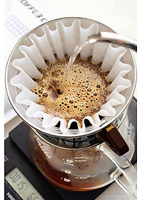 Giấy lọc hình tròn cho phễu Kalita 155 185 CAFE DE KONA