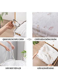 Túi vải đựng chăn màn quần áo cỡ lớn 100L họa tiết giao ngẫu nhiên (TV100L)