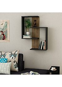 Kệ gỗ trang trí phòng khách gia đình SMLIFE Wendy